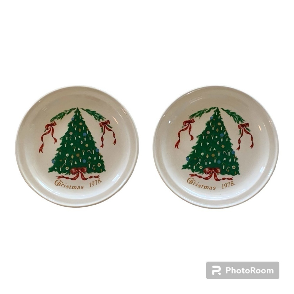 🎄Vintage Lillian Vernon 7" Christmas Plates 🍪